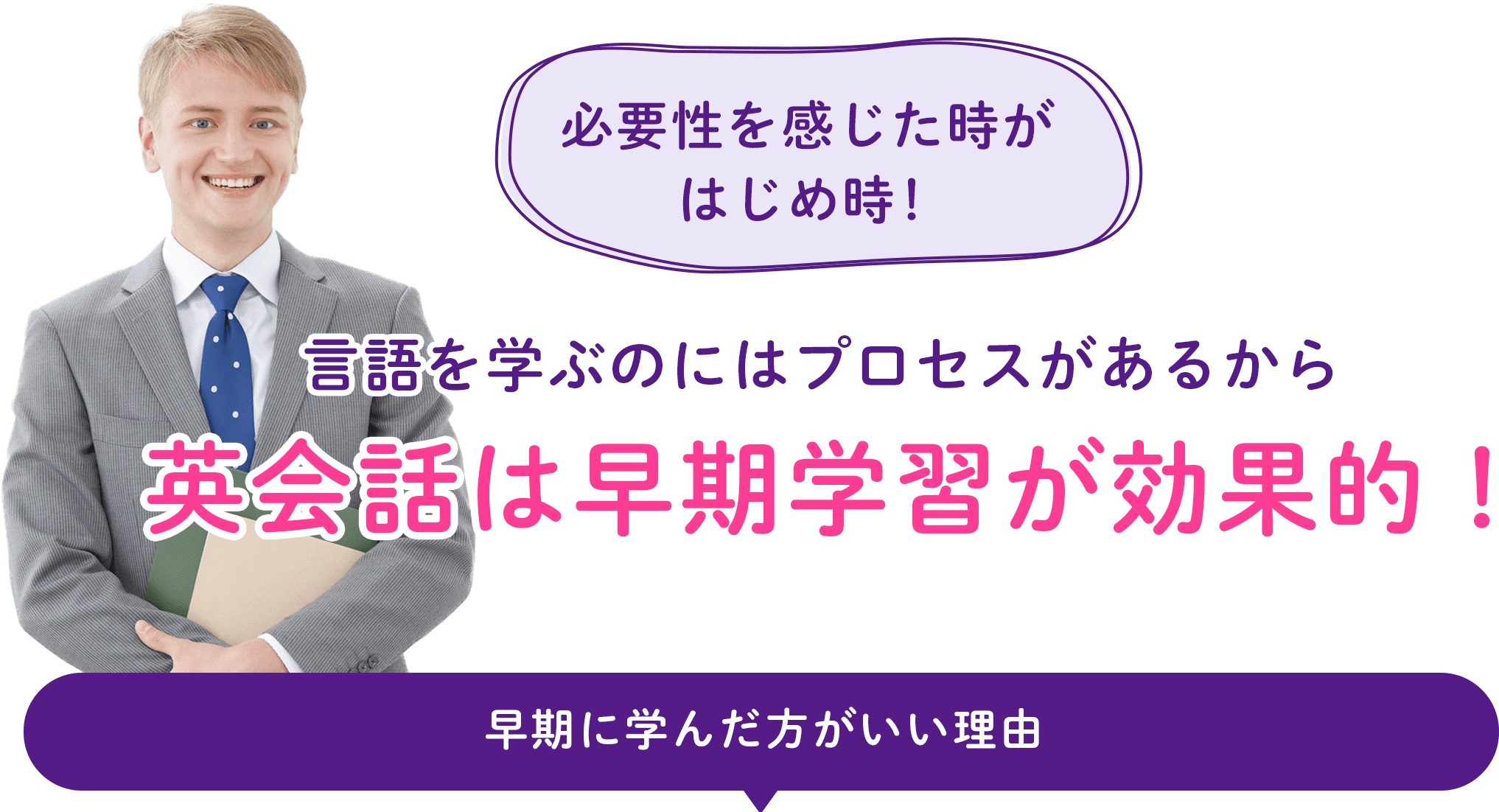 言語を学ぶのにはプロセスがあるから英会話は早期学習が効果的！
